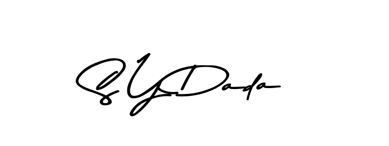 Make a beautiful signature design for name S Y Dada. Use this online signature maker to create a handwritten signature for free. S Y Dada signature style 9 images and pictures png